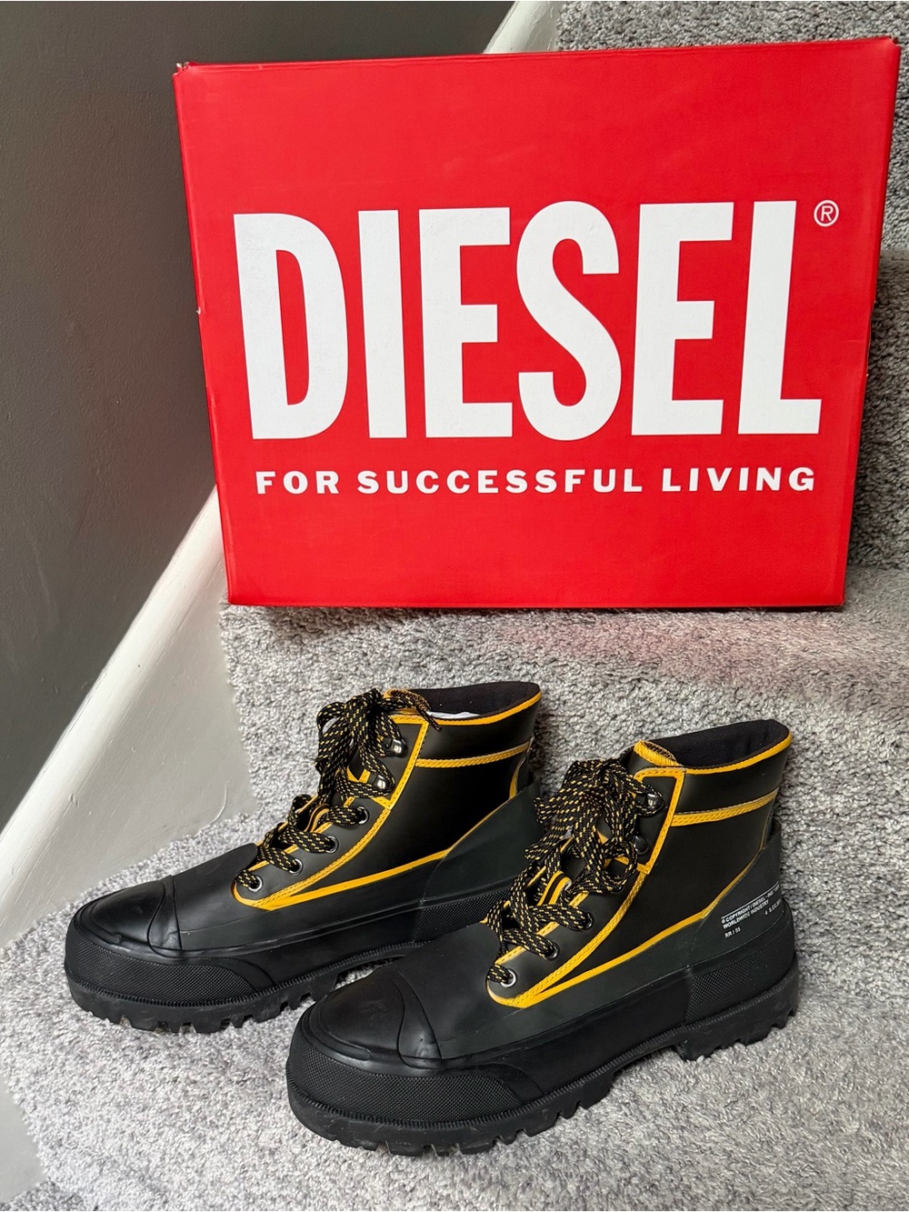 NWT Hiko Lace-Up Combat Boots, by Diesel
